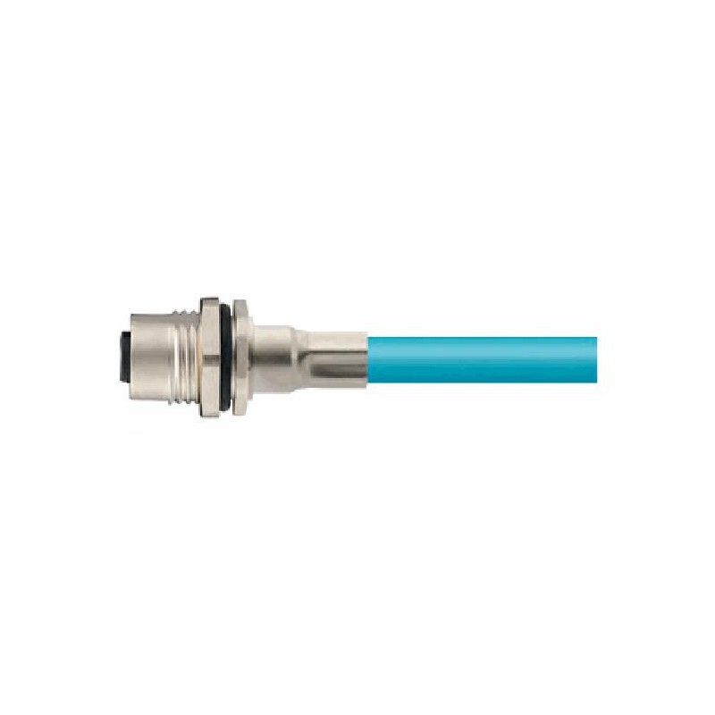 Connecteur femelle M12, 8 pol., codage X IP67, 0.5A, blindé